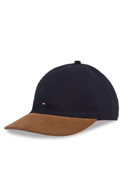 Czapka z daszkiem Tommy Hilfiger Th Flag Herringbone 6 Panel Cap AM0AM13385 Granatowy ze sklepu eobuwie.pl w kategorii Czapki z daszkiem męskie - zdjęcie 182113939
