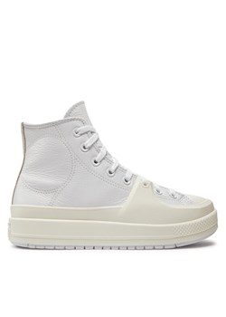 Trampki Converse Chuck Taylor All Star Construct Leather A02116C Biały ze sklepu eobuwie.pl w kategorii Trampki damskie - zdjęcie 182114139