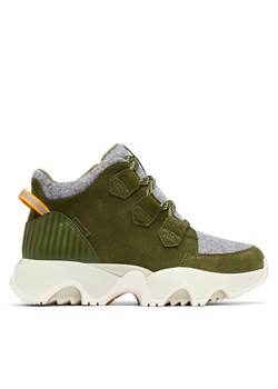 Sneakersy Sorel Kinetic™ Impact Caribou 2099121355 Zielony ze sklepu eobuwie.pl w kategorii Buty sportowe damskie - zdjęcie 182114216