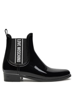 Kalosze LOVE MOSCHINO JA21013G1LIR1000 Czarny ze sklepu eobuwie.pl w kategorii Kalosze damskie - zdjęcie 182114479