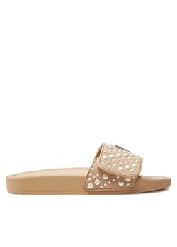 Klapki Guess FLGCAN FAB19 Beżowy ze sklepu eobuwie.pl w kategorii Klapki damskie - zdjęcie 182114805