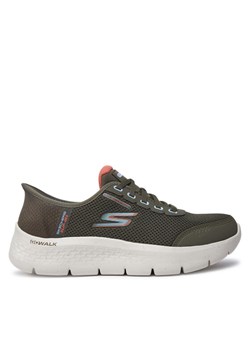 Sneakersy Skechers Clear Creek 124846 Zielony ze sklepu eobuwie.pl w kategorii Buty sportowe damskie - zdjęcie 182114836