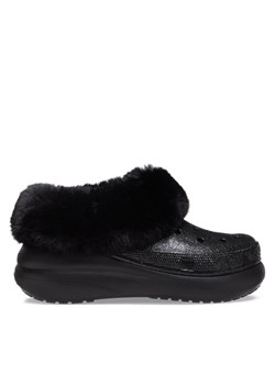 Kapcie Crocs Crocs Furever Crush Crystal Glitter 208974 Czarny ze sklepu eobuwie.pl w kategorii Klapki damskie - zdjęcie 182114908
