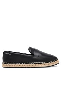 Espadryle Calvin Klein Espadrille W/Ck Hw - Lth HW0HW02390 Czarny ze sklepu eobuwie.pl w kategorii Espadryle damskie - zdjęcie 182115037