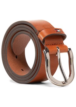 Pasek Damski Tommy Hilfiger New Danny Belt WW0WW11590 Brązowy ze sklepu eobuwie.pl w kategorii Paski damskie - zdjęcie 182115039