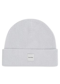 Czapka Calvin Klein Chunky K60K612584 Błękitny ze sklepu eobuwie.pl w kategorii Czapki zimowe damskie - zdjęcie 182115139