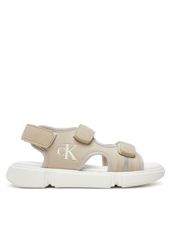 Sandały Calvin Klein Jeans V3B2-83024-1692 S Écru ze sklepu eobuwie.pl w kategorii Sandały dziecięce - zdjęcie 182115255
