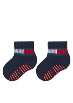 Zestaw 2 par wysokich skarpet dziecięcych Tommy Hilfiger 701226500 Granatowy ze sklepu eobuwie.pl w kategorii Skarpetki dziecięce - zdjęcie 182115276