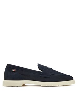 Loafersy Tommy Hilfiger FW0FW08679 Granatowy ze sklepu eobuwie.pl w kategorii Lordsy damskie - zdjęcie 182115367