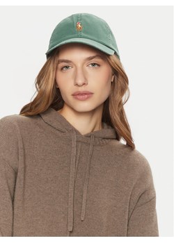 Czapka z daszkiem Polo Ralph Lauren 211954881001 Zielony ze sklepu eobuwie.pl w kategorii Czapki z daszkiem damskie - zdjęcie 182115397
