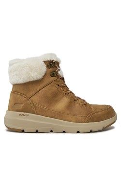 Botki Skechers Glacial Ultra Cozyly 144178/CSNT Brązowy ze sklepu eobuwie.pl w kategorii Botki - zdjęcie 182115985