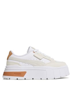 Sneakersy Puma Mayze Stack Luxe 389853 05 Biały ze sklepu eobuwie.pl w kategorii Buty sportowe damskie - zdjęcie 182116098