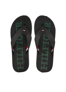 Japonki Tommy Hilfiger Massage Beach Sandal FM0FM05443 Czarny ze sklepu eobuwie.pl w kategorii Klapki męskie - zdjęcie 182116138