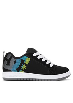 Sneakersy DC COURT GRAFFIK DC01664061 Czarny ze sklepu eobuwie.pl w kategorii Buty sportowe dziecięce - zdjęcie 182116205