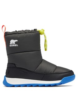 Śniegowce Sorel Youth Whitney™ II Plus Puffy Wp 2088571093 Szary ze sklepu eobuwie.pl w kategorii Buty zimowe dziecięce - zdjęcie 182116395