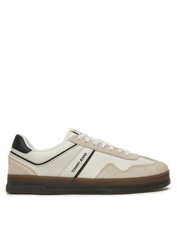 Sneakersy Tommy Jeans The Greenwich Leather EM0EM01524 Czarny ze sklepu eobuwie.pl w kategorii Buty sportowe męskie - zdjęcie 182116499