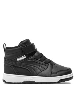 Sneakersy Puma Rebound V6 Mid Wtr Ac+ Ps 307979 01 Czarny ze sklepu eobuwie.pl w kategorii Buty sportowe dziecięce - zdjęcie 182116556