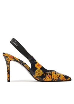 Sandały Versace Jeans Couture 77VA3S52 ZS366 Czarny ze sklepu eobuwie.pl w kategorii Sandały damskie - zdjęcie 182116569