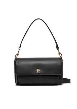 Torebka Tommy Hilfiger Soft Utility Lrg Crossover Pu AW0AW16286 Czarny ze sklepu eobuwie.pl w kategorii Torebki damskie - zdjęcie 182117447