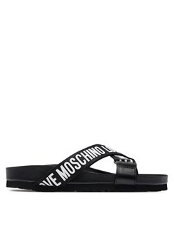 Klapki LOVE MOSCHINO JA28263G0IIX100A Czarny ze sklepu eobuwie.pl w kategorii Klapki damskie - zdjęcie 182117559