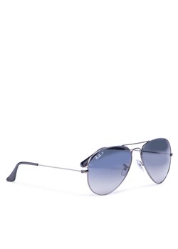 Okulary przeciwsłoneczne Ray-Ban Aviator 0RB3025 004/78 Szary ze sklepu eobuwie.pl w kategorii Okulary przeciwsłoneczne damskie - zdjęcie 182117799