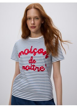Reserved - T-shirt z haftem - wielobarwny - id: ZS433-MLC - marki Reserved - 182592409 Reserved - T-shirt z haftem - wielobarwny ze sklepu Reserved w kategorii Bluzki damskie - zdjęcie 182592409