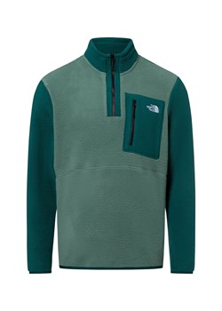 The North Face Męska kurtka polarowa - Yumiori 1/4 zip Mężczyźni trzcinowy jednolity ze sklepu vangraaf w kategorii Kurtki męskie - zdjęcie 182592425