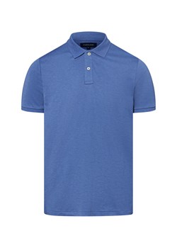 Andrew James Męska koszulka polo Mężczyźni Bawełna indygo marmurkowy ze sklepu vangraaf w kategorii T-shirty męskie - zdjęcie 182592439