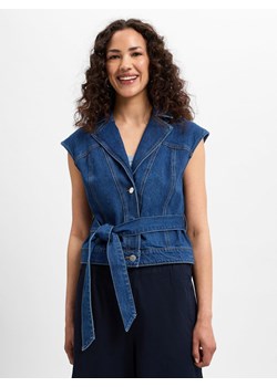 Y.A.S Damska kamizelka dżinsowa - YASLira Kobiety Bawełna denim jednolity ze sklepu vangraaf w kategorii Kamizelki damskie - zdjęcie 182592447