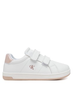 Calvin Klein Jeans Sneakersy Low Cut Velcro V1A9-82007-1355X S Biały ze sklepu MODIVO w kategorii Buty sportowe dziecięce - zdjęcie 182593738