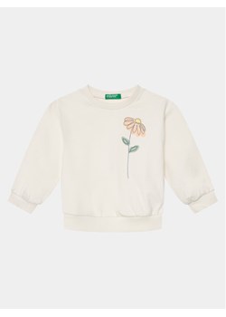United Colors Of Benetton Bluza 3BC1G10E7 Écru Oversize ze sklepu MODIVO w kategorii Bluzy dziewczęce - zdjęcie 182593748