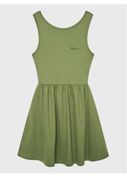 Pepe Jeans Sukienka codzienna Godivay PG951588 Zielony Regular Fit ze sklepu MODIVO w kategorii Sukienki dziewczęce - zdjęcie 182593825