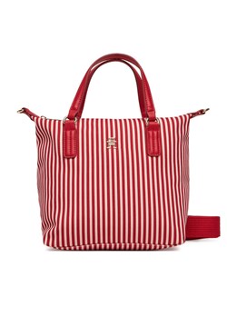 Tommy Hilfiger Torebka Poppy Summer Small Tote AW0AW17202 Czerwony ze sklepu MODIVO w kategorii Torby Shopper bag - zdjęcie 182593878