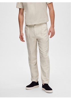 Selected Homme Chinosy 16089420 Szary Slim Tapered Fit ze sklepu MODIVO w kategorii Spodnie męskie - zdjęcie 182593995