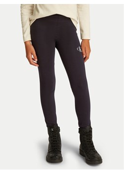 Calvin Klein Jeans Legginsy IG0IG02137 D Czarny Slim Fit - id: 0000303843946 - marki Calvin Klein - 182594027 Calvin Klein Jeans Legginsy IG0IG02137 D Czarny Slim Fit ze sklepu MODIVO w kategorii Spodnie dziewczęce - zdjęcie 182594027