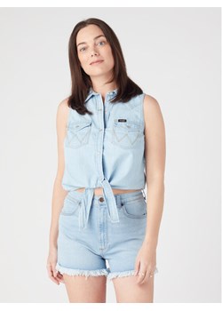Wrangler Top W5WTHWXAZ 112334379 Błękitny Regular Fit ze sklepu MODIVO w kategorii Bluzki damskie - zdjęcie 182594048