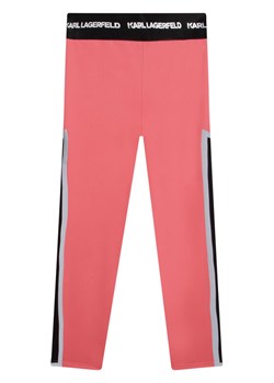 Karl Lagerfeld Kids Legginsy Z14202 M Różowy Regular Fit ze sklepu MODIVO w kategorii Spodnie dziewczęce - zdjęcie 182594099