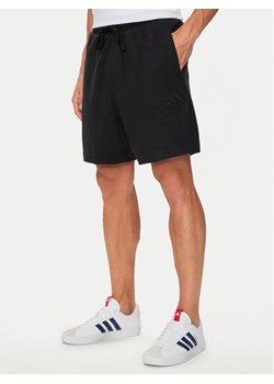 adidas Szorty sportowe Elevated ALL SZN Terry Loop IX1267 Czarny Regular Fit ze sklepu MODIVO w kategorii Spodenki męskie - zdjęcie 182594129