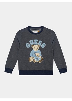 Guess Bluza N3BQ04 KBYT0 Granatowy Regular Fit ze sklepu MODIVO w kategorii Bluzy chłopięce - zdjęcie 182594316