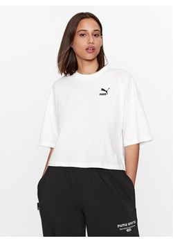 Puma T-Shirt Classics 621381 Biały Oversize ze sklepu MODIVO w kategorii Bluzki damskie - zdjęcie 182594356