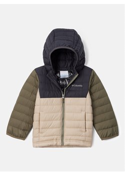 Columbia Kurtka przejściowa Powder Lite™ Boys Hooded Jacket Brązowy Regular Fit ze sklepu MODIVO w kategorii Kurtki chłopięce - zdjęcie 182594387