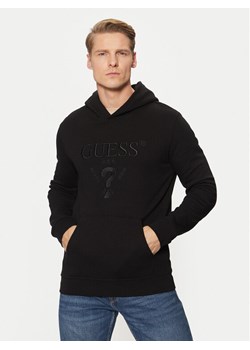 Guess Bluza M5RQ36 KCN01 Czarny Regular Fit ze sklepu MODIVO w kategorii Bluzy męskie - zdjęcie 182594425
