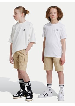 adidas Szorty sportowe IX7598 Beżowy Regular Fit ze sklepu MODIVO w kategorii Spodenki dziewczęce - zdjęcie 182594495