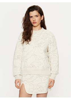 Lacoste Bluza SF2686 Beżowy Oversize ze sklepu MODIVO w kategorii Bluzy damskie - zdjęcie 182594556