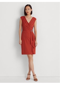Lauren Ralph Lauren Sukienka koktajlowa 253906356003 Czerwony Regular Fit ze sklepu MODIVO w kategorii Sukienki - zdjęcie 182594558