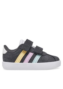 adidas Sneakersy VL Court 3.0 JH6308 Szary ze sklepu MODIVO w kategorii Buty sportowe dziecięce - zdjęcie 182594595
