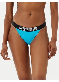 Calvin Klein Swimwear Dół od bikini KW0KW02857 Niebieski ze sklepu MODIVO w kategorii Stroje kąpielowe - zdjęcie 182594676