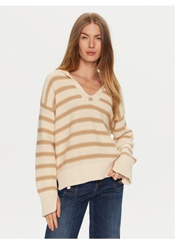 TWINSET Sweter 241TP3210 Beżowy Loose Fit ze sklepu MODIVO w kategorii Swetry damskie - zdjęcie 182594715