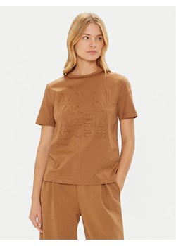 Max Mara Leisure T-Shirt Paggio 2426946038 Brązowy Regular Fit ze sklepu MODIVO w kategorii Bluzki damskie - zdjęcie 182594829