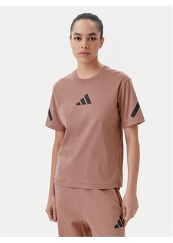 adidas T-Shirt Z.N.E. JC9311 Różowy Regular Fit ze sklepu MODIVO w kategorii Bluzki damskie - zdjęcie 182594849